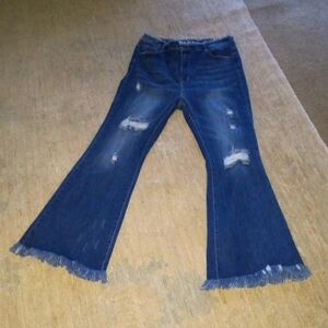 Risen distressed flare Jeans SZ.1XL